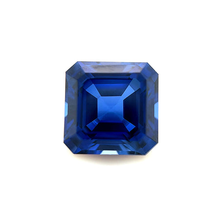 8mm Exceptional Asscher Created Blue Sapphire