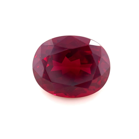 10.0x8.0 Exceptional Oval Lab Created Ruby