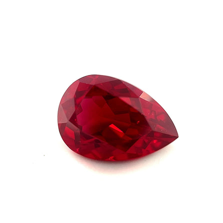 10x7 Exceptional Pear Lab Created Ruby