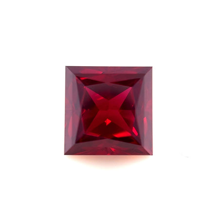 7mm Exceptional Square Princess Lab Created Ruby
