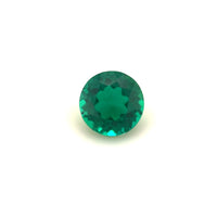 5.5mm Exceptional Round Zambian Color Lab Created Emerald