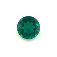 7.5mm Exceptional Round Zambian Color Lab Created Emerald
