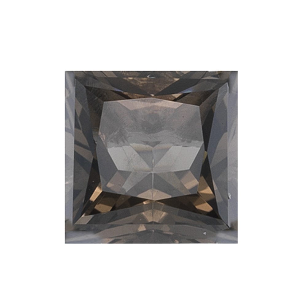 10.00-10.00 mm Premium Princess Quartz-Smokey