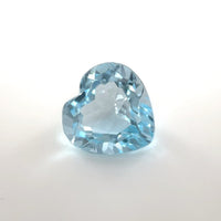 10mm Premium Heart Sky Blue Topaz