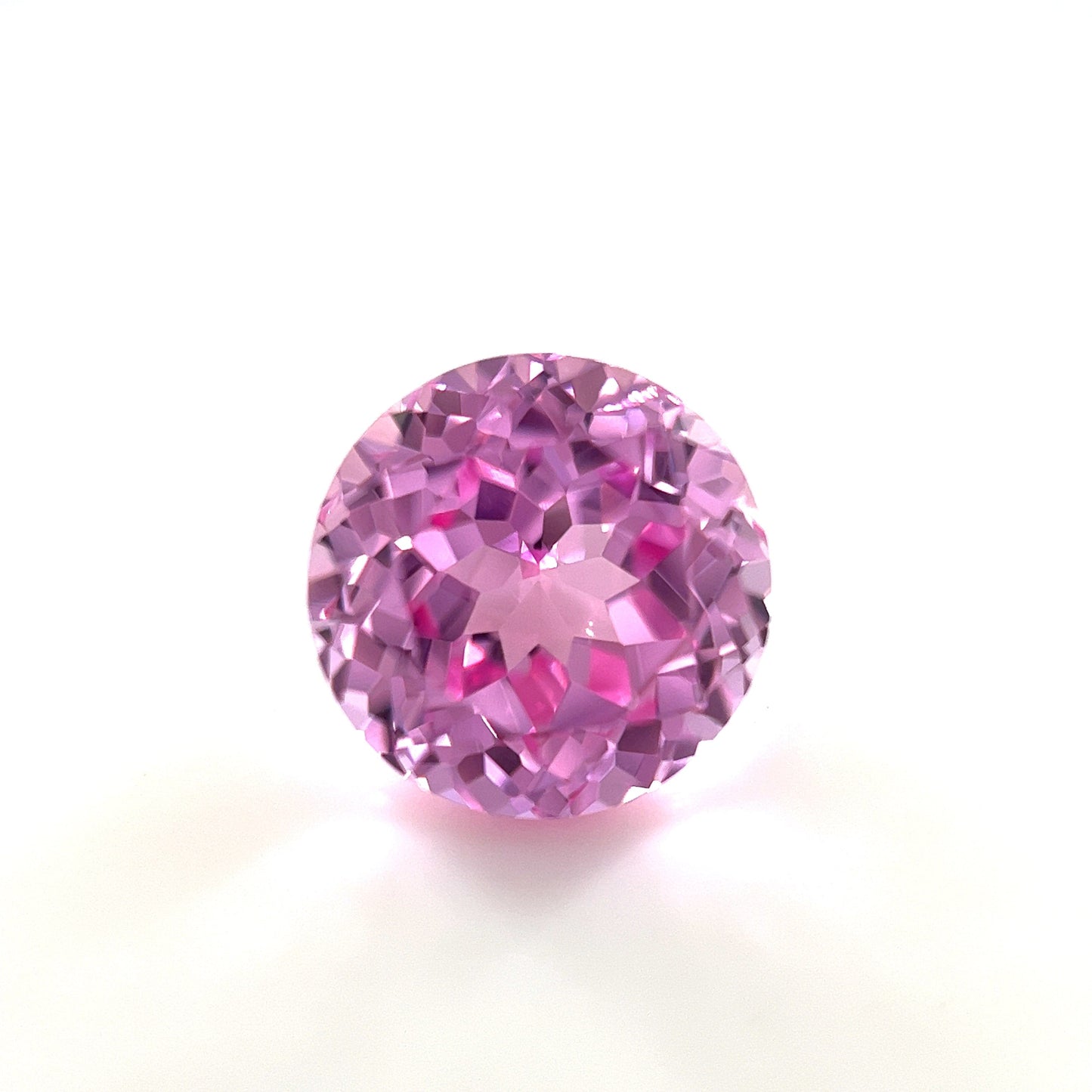 6mm Exceptional Round Lab Created Medium Pink Sapphire