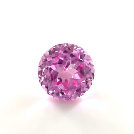 6mm Exceptional Round Lab Created Medium Pink Sapphire
