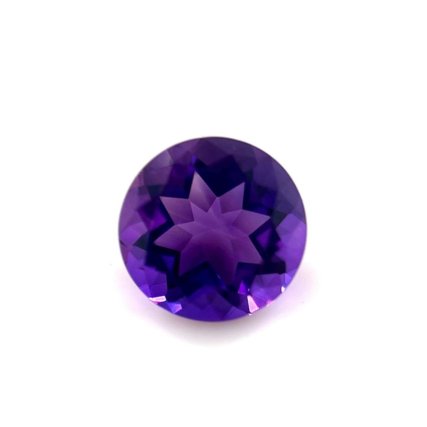 8mm Round Natural Purple Amethyst