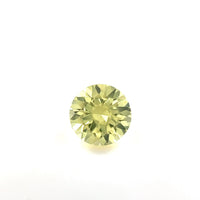 6.5mm Premium Lab Created Yellow Sapphire Round Diamond Cut