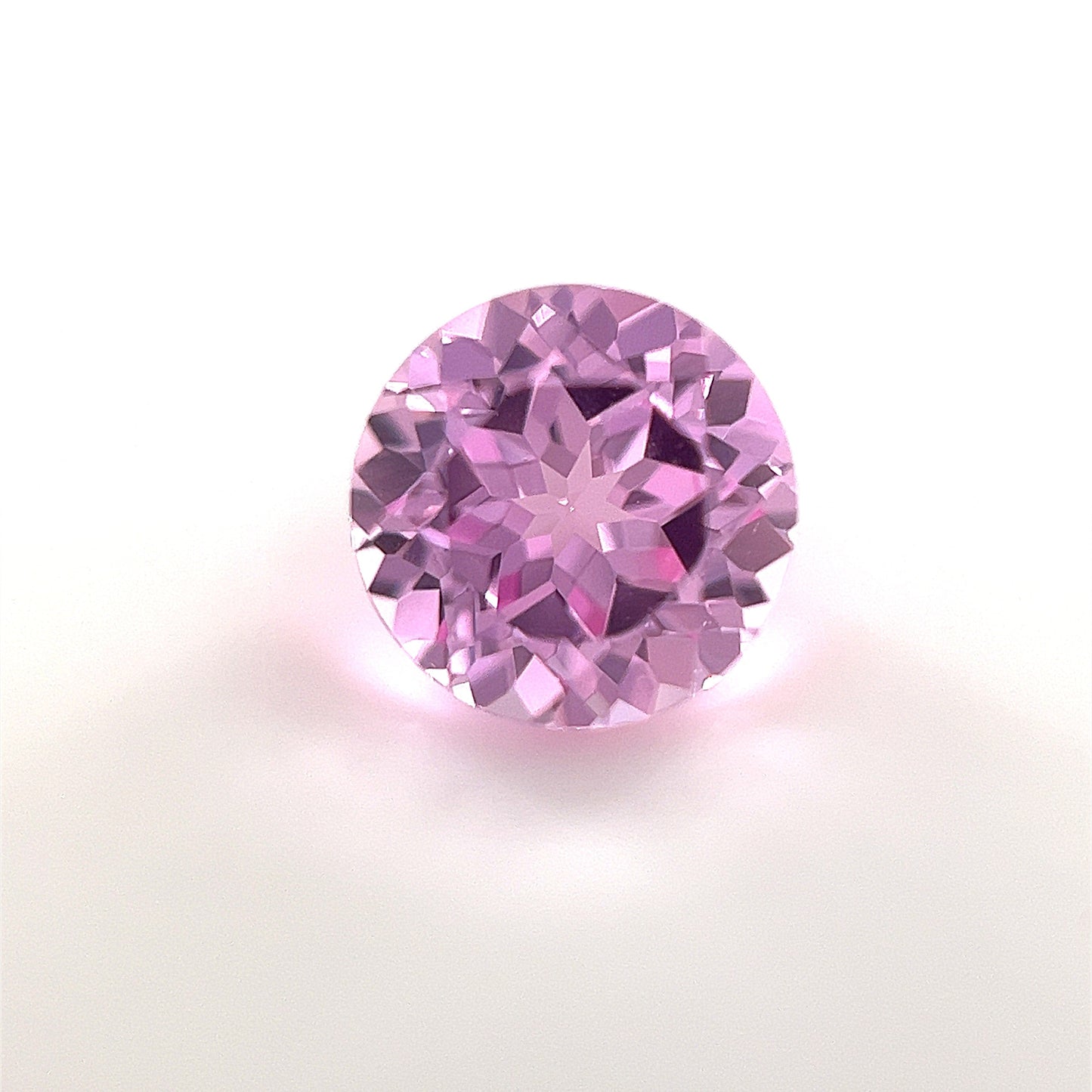 7mm Exceptional Round Lab Created Medium Pink Sapphire