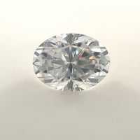 8x6 Oval White Moissanite
