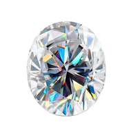 10x8 Oval White Moissanite
