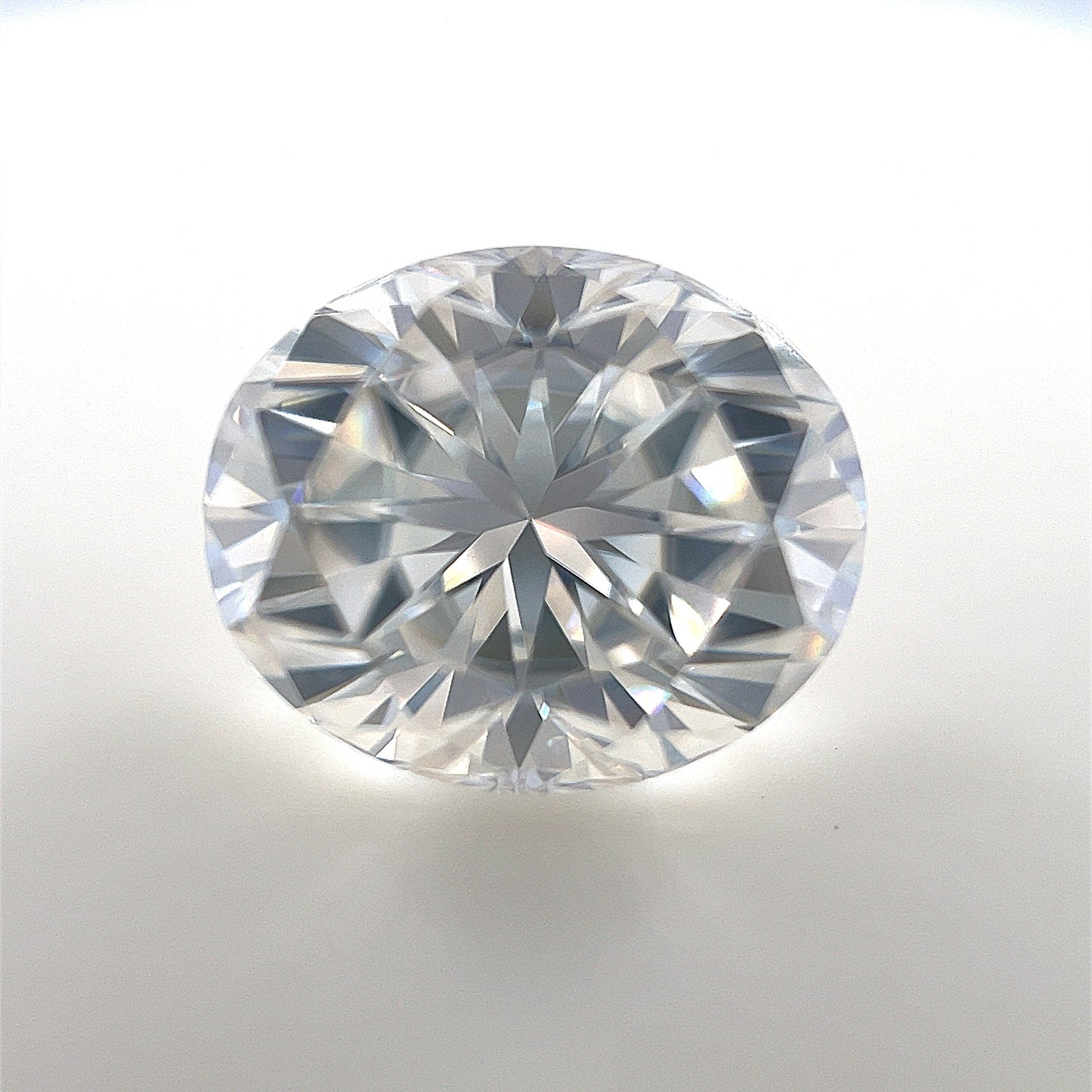 12x10 Oval White Moissanite