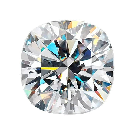 6mm Cushion White Moissanite