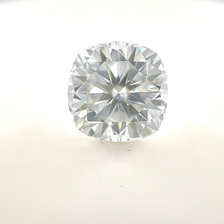 10mm Cushion White Moissanite
