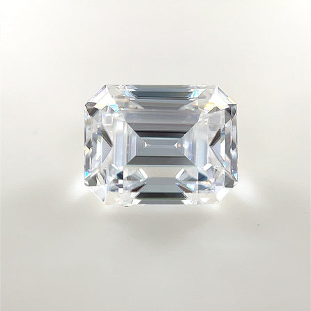 10x8 Emerald White Moissanite