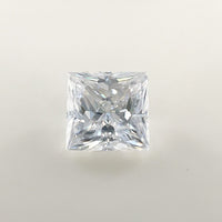 6mm Square Princess White Moissanite