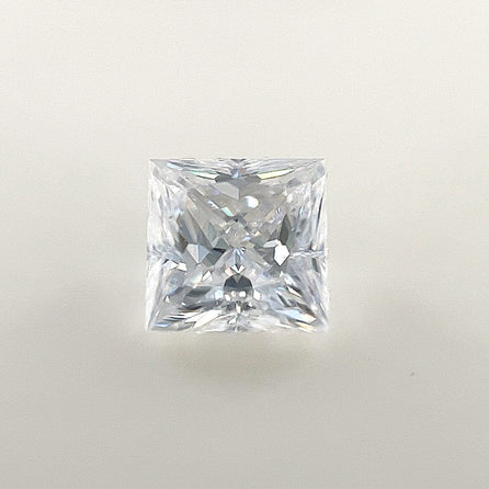 6mm Square Princess White Moissanite