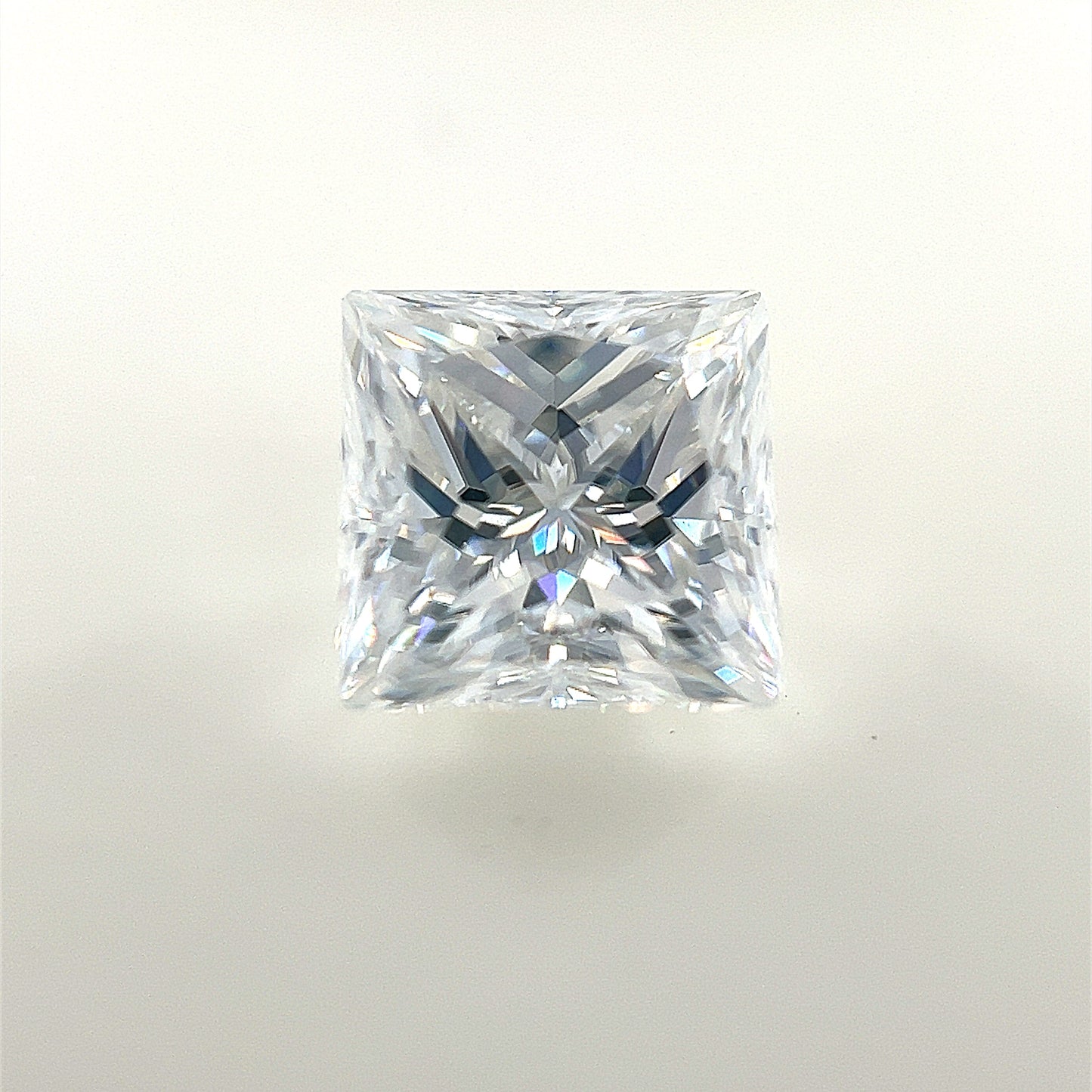 8mm Square Pincess White Moissanite