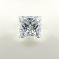 8mm Square Pincess White Moissanite