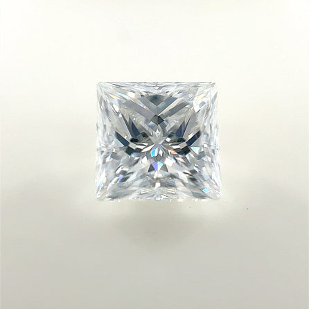 8mm Square Pincess White Moissanite