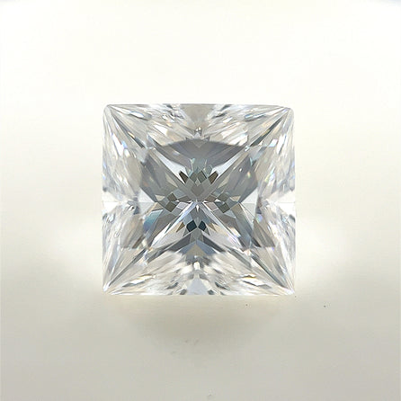 9mm Square Pincess White Moissanite