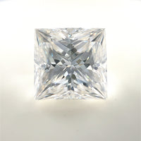 10mm Square Princess White Moissanite