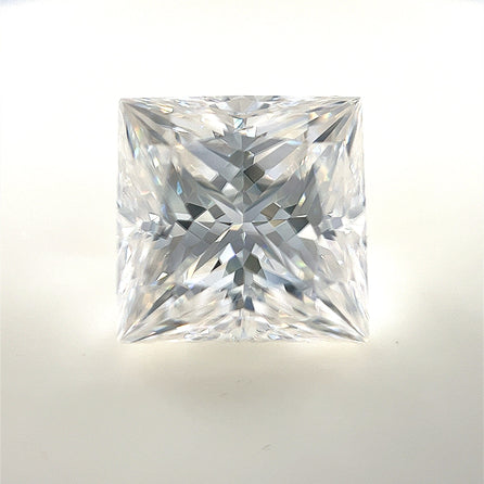 10mm Square Princess White Moissanite