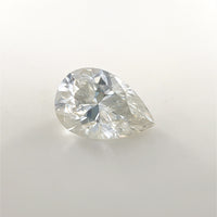 9x6 Pear White Moissanite