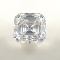 9mm Asscher White Moissanite