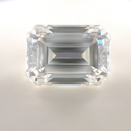 14x10 Emerald White Moissanite