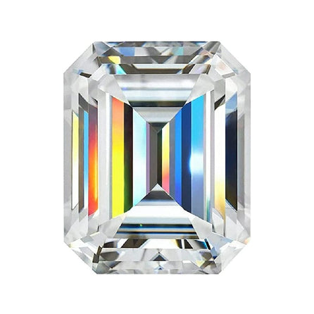 14x10 Emerald White Moissanite