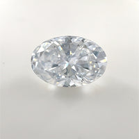 12x8 Oval White Moissanite