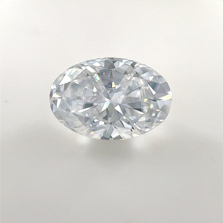 12x8 Oval White Moissanite