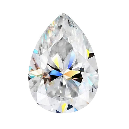 13x9 Pear White Moissanite