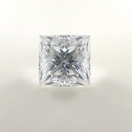 7.5mm Square Princess White Moissanite