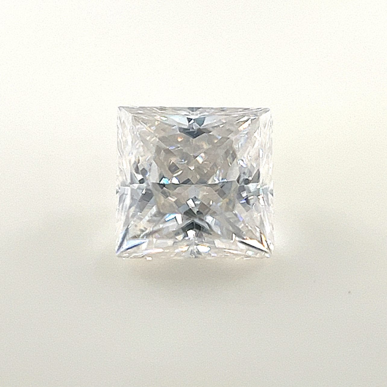 8mm Square Princess White Moissanite
