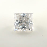 8mm Square Princess White Moissanite