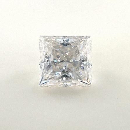 8mm Square Princess White Moissanite