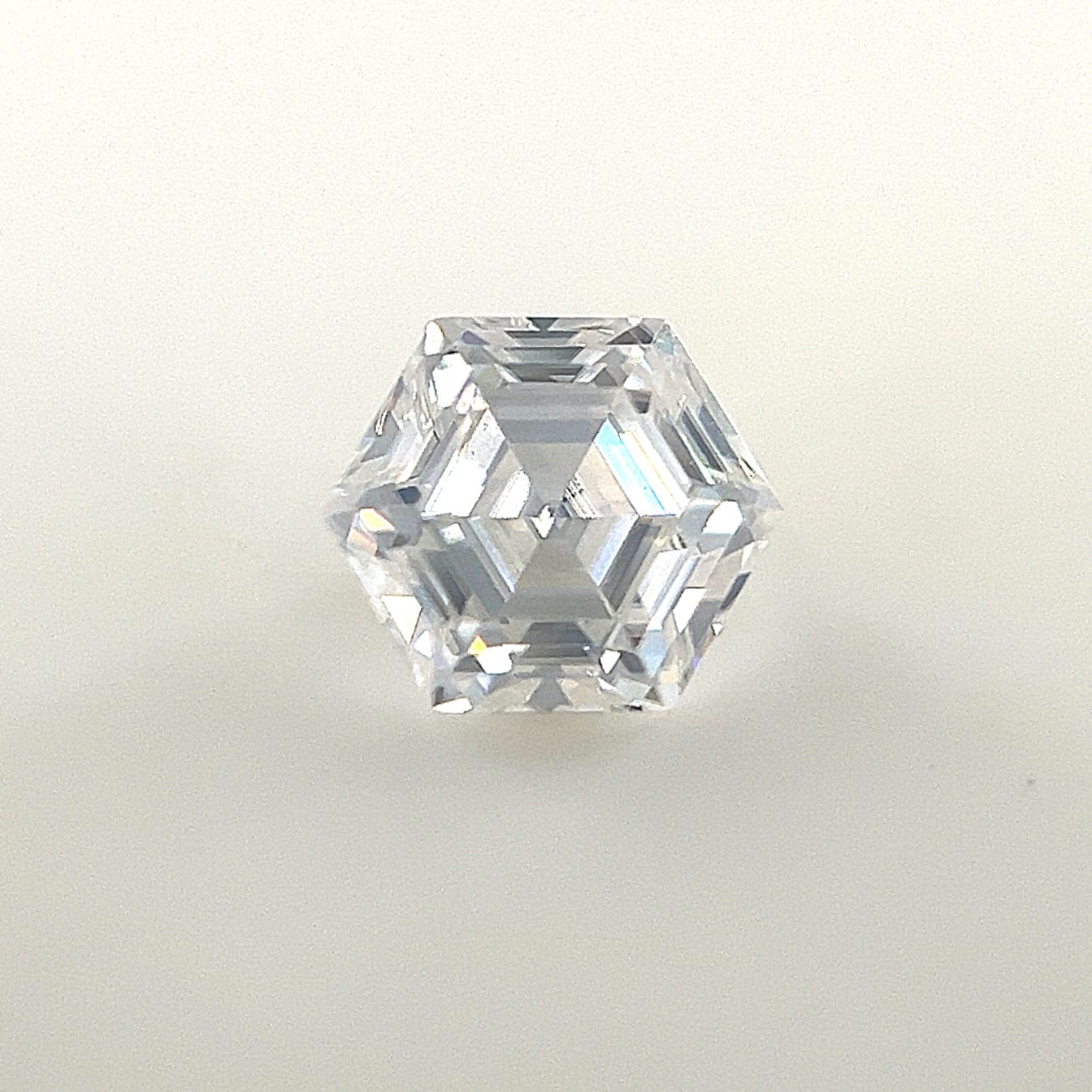 6mm Hexagon White Moissanite