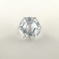 6mm Hexagon White Moissanite