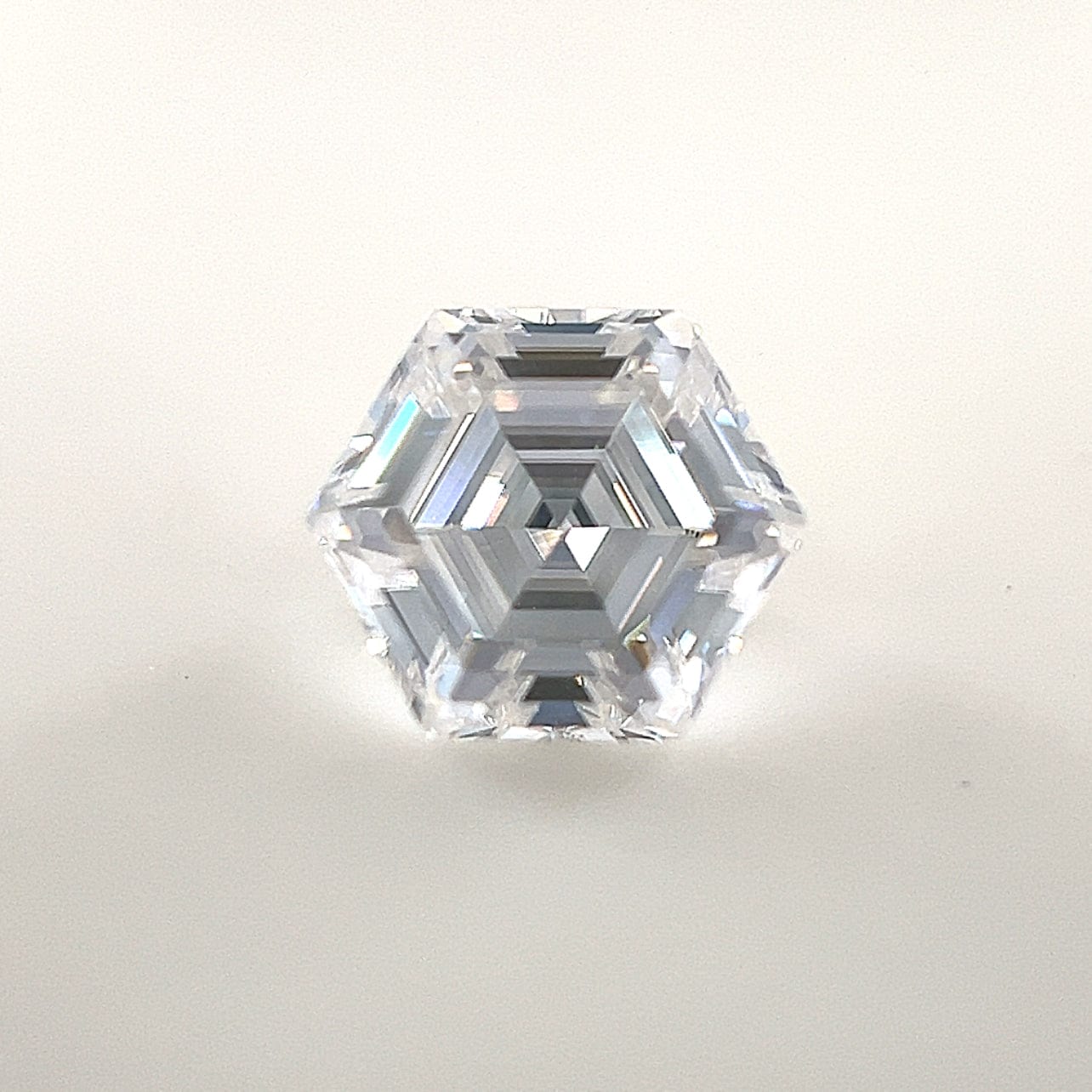 7mm Hexagon White Moissanite