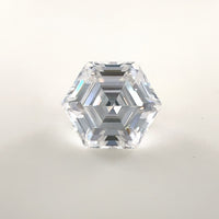 7mm Hexagon White Moissanite