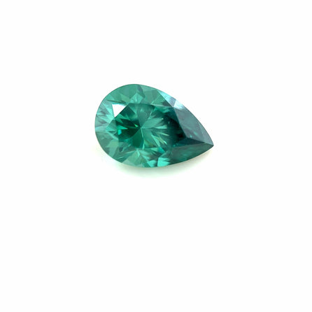 9x6 Pear Green Moissanite