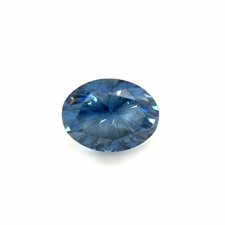 8.0x6.0 Oval Blue Moissanite