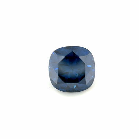7mm Cushion Blue Moissanite