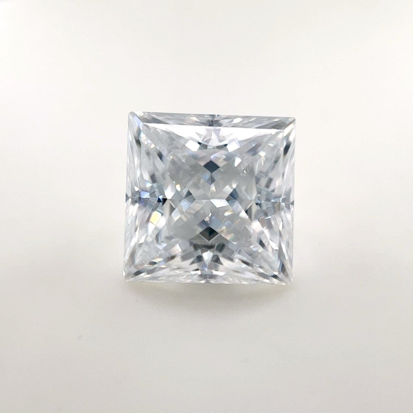 9.5mm Square Princess White Moissanite