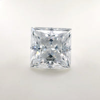 9.5mm Square Princess White Moissanite