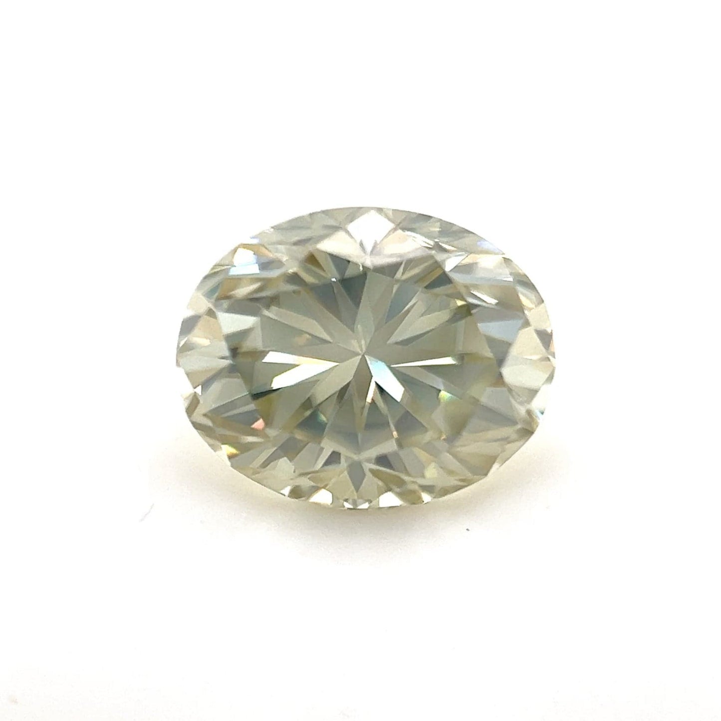 10.0x8.0 Oval Yellow Moissanite