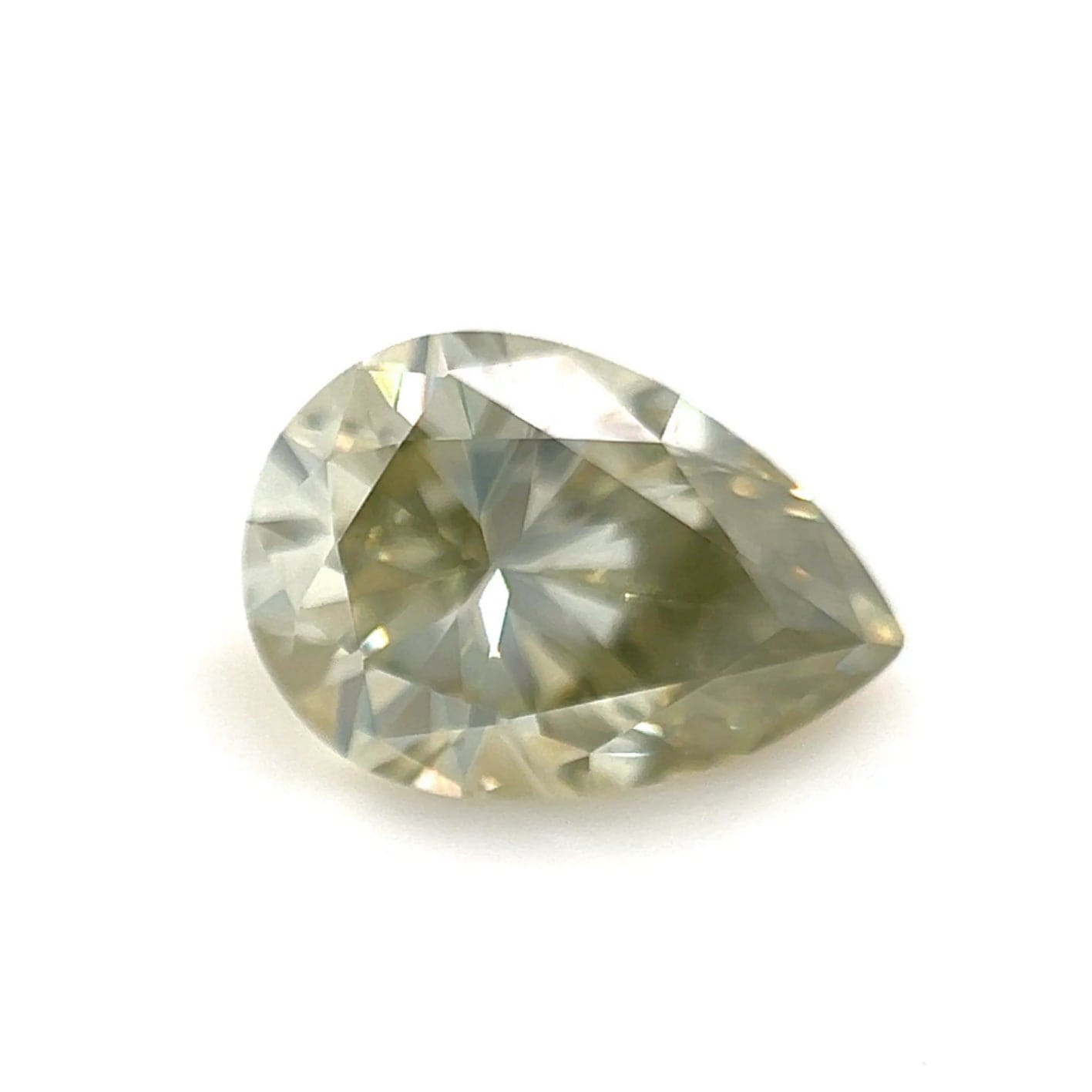 10.0x7.0 Pear Yellow Moissanite