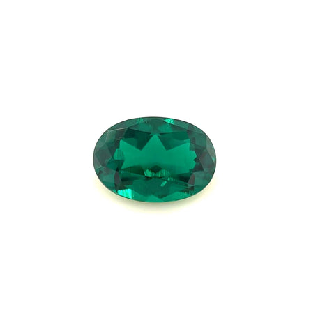 10.0x7.0 Exceptional Oval Zambian Color Lab Created Emerald